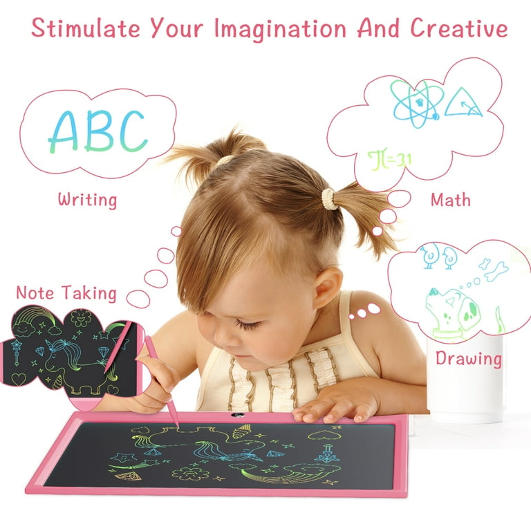 Kids Drawing Pad, LCD Writing Tablet, Erasable Doodle Scribbler Board