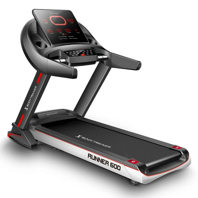Caminadora Eléctrica Bodytrainer Runner 600 Plegable con Pantalla LED Velocidad Máx 18 Km/h