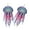 Blue purple, variant on Jellyfish Shape Handmade Beads Earrings Festival Ear Accessories for Trendy Look
