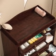 thumbnail image 3 of ChVans Changing Table Dresser, Baby Classic Nursery Dresser with 5 Drawers & Open Storage Shelves, Convertible Nursery Dresser Chest of Drawers, 3 of 9