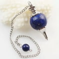 thumbnail image 5 of K-KED Wholesale Natural Mixed Gemstone Sphere Pendulum Pendant Crystal Healing-Black Agate, 5 of 9