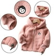 thumbnail image 6 of Esaierr Kids Baby Boys Girls Fleece Jacket Outwear Autumn Winter Hooded Warm Outwear Pockets Zip Soft Cozy Toddler Plush Thick Jacket Coats,Size 1-12T, 6 of 6