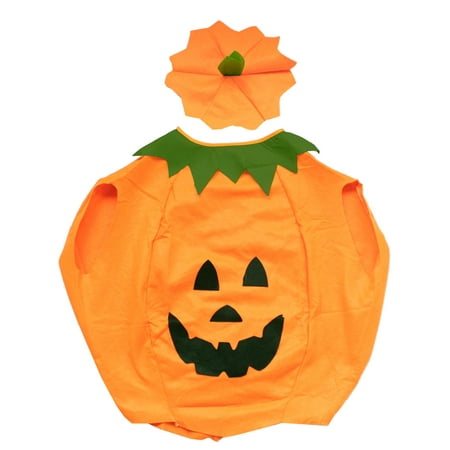 Children Halloween Pumpkin Costumes Party Fancy Dress Clothes Outfit for
