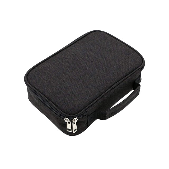 Inteprter Estuche para lápices elegante para material escolar y de oficina, estuche multifuncional para lápices con 72 ranuras, tela Oxford pinturas Negro