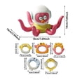thumbnail image 2 of Floating Ring Set for and Toddler Bath with Five Colorful Toys for Water Play Learning, 2 of 6
