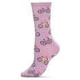 thumbnail image 3 of MeMoi Time to Ride Bicycles Bamboo Blend Crew Sock - Womens - Female, 9-11, Light Blue, 3 of 5
