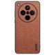 thumbnail image 1 of For Oppo Find X8s+ 5G Case Wood Texture PU Leather Coated PC TPU Phone Cover - Grey, 1 of 5
