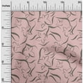 thumbnail image 2 of oneOone Polyester Spandex Light Pink Fabric Floral & Diy Clothing Quilting Fabric Print Fabric By Yard 56 Inch Wide, 2 of 4