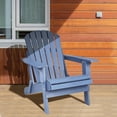 thumbnail image 3 of Oversized Half-Assembled Folding Adirondack Chair, Wood Lounge Patio Chair for Garden Beach,Dark Blue, 3 of 7