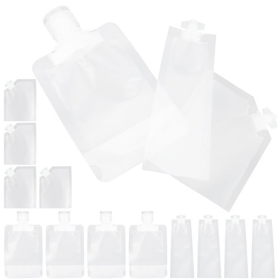 15pcs Travel Squeeze Pouch Portable Lotion Bag Reusable Plastic Dispenser Bag