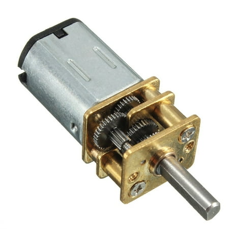 Miniature Dc Motor Micro DC 3V 6V 12V Speed Reduction Motor with Full Metal Gearbox Replacement N20 Shaft Diameter Reduction Gear Motor for RC Car, Robot Model, DIY Engine Toys(6V 300RPM) ()