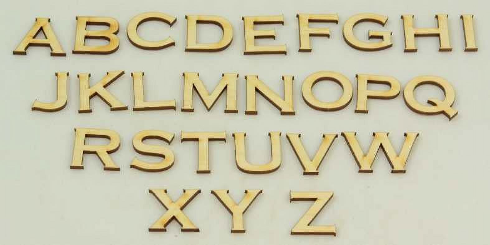 1 Pc, 12 Inch X 1/8 Inch Thick Wood Letters Z In The Copperplate Gothic Bold Font Great For Craft Project & Different Decor - image 2 of 3