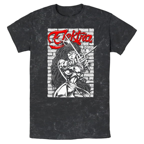 Mens Marvel Elektra Art Poster T Shirt