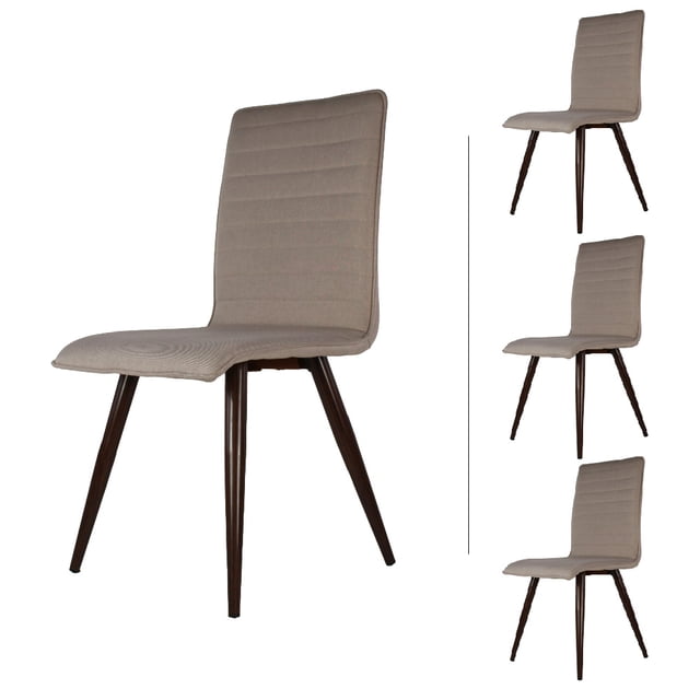 Set de 4 Sillas de comedor Mundo In Siena Lino Beige