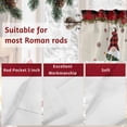thumbnail image 7 of Christmas Gnome Valance Curtain for Windows Xmas Dwarfs Floral Snowflakes Retro Linen Plaid Curtain Valances Short Window Treatments Panels for Kitchen Bathroom Laundry Room Basement 54 x 18 Inch, 7 of 7