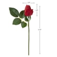 thumbnail image 7 of Pure Garden 48Pc Real Touch Rose Artificial Flowers with Stems (Red), 7 of 7