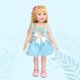 thumbnail image 4 of Puntoco Vestido de princesa para muñeca, conjunto de ropa para muñeca de 18 pulgadas, ropa de hielo y nieve, ropa para muñeca, accesorios de ropa universales para muñeca de reencarnación, 4 of 5