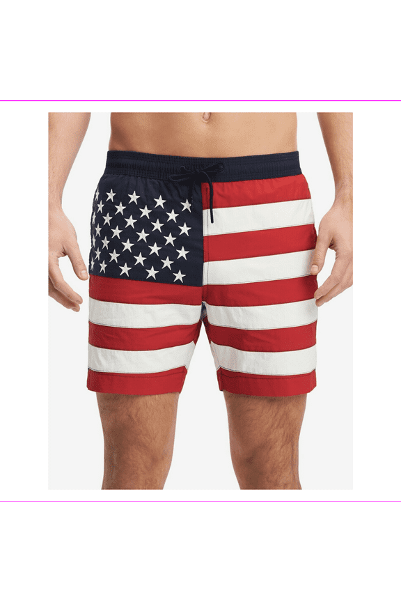 Men's Flag 6.5'' Swim Trunks, Size XL, MSRP $79