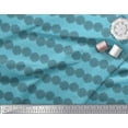 thumbnail image 2 of Soimoi Blue Cotton Duck Fabric The Flower Of Life Geometric Print Sewing Fabric Yard 44 Inch Wide, 2 of 3