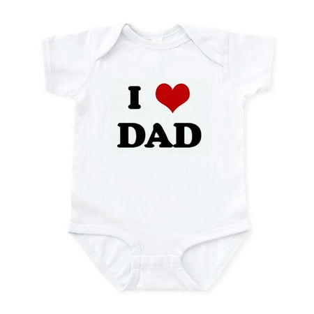 

CafePress - I Love DAD Infant Bodysuit - Baby Light Bodysuit Size Newborn - 24 Months