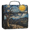 thumbnail image 5 of FORMRS Zipper Binder with Shoulder Strap 1.5-inch Ring 500 Sheet Capacity File Bag, Swirling Starry Sky, 5 of 5