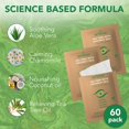 thumbnail image 2 of NOVEHA Tea Tree & Coconut Oil Eyelid & Lash Wipes | For Demodex, Blepharitis & Itchy Eyes, Box Of 60 Individually Wrapped Eyelash Wipes With Aloe Vera, Natural Makeup Remover & Daily Eye Cleanser, 2 of 5