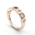 thumbnail image 2 of Natural 0.25carat Round Cut Diamond Ladies Bridal Heart Anniversary Wedding Band Solid 18K Rose, White or Yellow Gold F VS1, 2 of 3