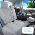 thumbnail image 4 of For Subaru Forester 2019-2024 FH Group Custom Fit Car Seat Covers for Truck Van SUV Sedan - Neoprene Solid Gray Rear Bench, 4 of 5