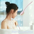 thumbnail image 4 of BCZHQQ Body Brush w/Soft Bristles & Long Curved Handle for Exfoliating Baths/Massage - Wet or Dry Use,Gray/Pink/Blue/White - 13.98x2.76x0.79in - Includes 1 Shower Puff, 4 of 8