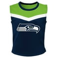 thumbnail image 2 of Girls Youth Navy Seattle Seahawks Spirit Two-Piece Cheerleader Set, 2 of 3