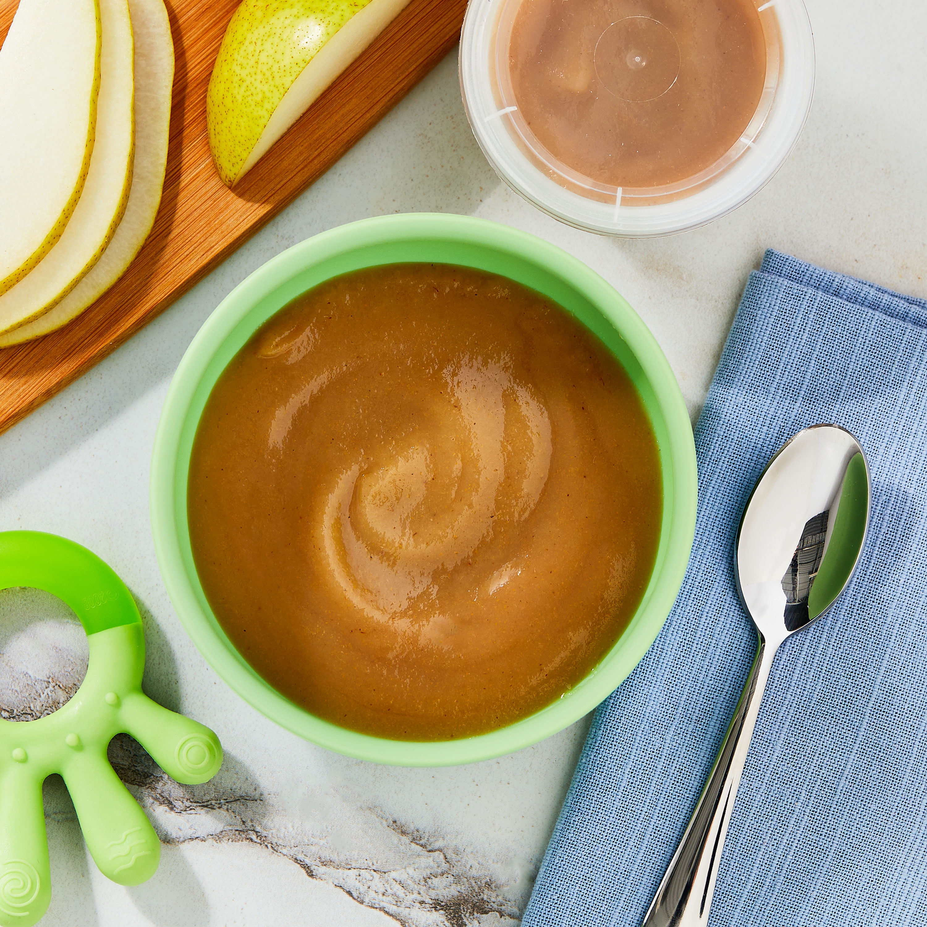 (6 pack) Parent's Choice Stage 1 Baby Food Pear , 4 oz Cups, 2 Count