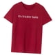 thumbnail image 4 of Camiseta para mujer con cuello redondo, camiseta de recuerdo de manga corta para deportes, vacaciones, regalo del día de San Valentín S, 4 of 9