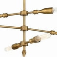 thumbnail image 3 of Designers Fountain Louise Old Satin Brass 6 Light Island, D231M-IS-OSB, 3 of 4