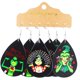 thumbnail image 1 of The Grinch Earrings Kids Grinch Decor 3 Pairs Of Christmas Earrings Handmade Tear Drop Faux Leather Earrings New Year Party Earrings Set Winter Holiday Jewelry Gifts, 1 of 2