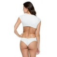 thumbnail image 4 of Luli Fama Havana Nights Seorita Crop Top L539M53-002 White / X-Small, 4 of 6