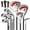 Red, variant on Gymax Women's 9 Pieces Complete Golf Club Set w/ 460cc Alloy Driver & Head Covers Pink
