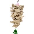thumbnail image 1 of Parrot Chewing Toy Bite-proof Straw Hanging Bird Toy Bird Chew Toy with Bell, 1 of 10