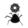 thumbnail image 2 of 7 Inch Desk Goose Outfits, Halloween Colorful Spider Web Dress Up Costume Set, Mini Decor Accessories For 7 Inch Magnetic Desktop Goose, Table Ornament (Black), 2 of 7