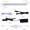 thumbnail image 4 of LED Under Counter Light Fixtures, 6pcs Hardwired Dimmable Cabinet Strip Lights Kit, 12 inches 24V Plug in Linkable Cupboard Lighting for Kitchen, Closet, Showcase, Bar, Shelf Lighting, 4 of 7