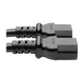 thumbnail image 4 of Tripp Lite C20 to C13 Splitter, Heavy Duty, IEC 320 C20 to 2x IEC 320 C13 - 15A, 100-250V, 14 AWG, 2 ft., Black, 4 of 4