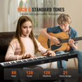 thumbnail image 4 of STAWAY 88-Key Portable Folding Piano Keyboard - Ultra-Slim, Bluetooth MIDI, 128 Tones, Adjustable Stand, Rechargeable Battery - Perfect for Musicians, 4 of 9