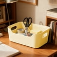thumbnail image 6 of Multi-Size Plastic Storage Box | Kitchen & Living Room Organizer with Handles | Snack & Household Item Storage Container | Durable Yellow Organizing Bin, 6 of 6