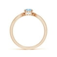 thumbnail image 2 of 0.6 Carat Prong-Set Solitaire Aquamarine Split Shank Ring in 14K Rose Gold (7x5mm Aquamarine) - SR0175AQ-RG-A-7x5-7, 2 of 10