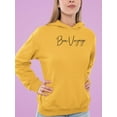 thumbnail image 2 of Bon Voyage Hand Drawn  Hoodie Women -Image by Shutterstock, Female Small, 2 of 4
