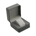 thumbnail image 4 of Organizador de caja de almacenamiento de reloj individual con forro suave, soporte de almacenamiento de exhibición de reloj portátil, Estuche de Viaje Gris, 4 of 8