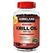 Kirkland Signature Krill Oil 500mg, 180 Softgels