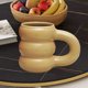 thumbnail image 4 of Taza Regalos Taza de Café Taza de Agua Decorativa Taza de Jugo con Forma de Neumático con Personalidad Amarillo cremoso, 4 of 6