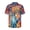 250th Anniversary Fireworks, variant on HELLHERO Men's Short Sleeve Button Up Shirt for Beach Vacation Trips, Comfortable Breathable Men's Short Sleeve Shirt, Horse & Red Roses