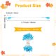 thumbnail image 3 of Uxcell 150-Pack Estambres de Flores para Manualidades, Pistilo Floral Artificial de Perlas Doble Cabeza de 5 mm para Hacer DIY [Azul Pavo Real], 3 of 6