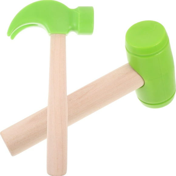 CHUANK 2 Pcs Jouets pour Enfants Jouet Marteau pour Enfants Jouet Drôle pour Enfants Marteau à Marteler en Bois Marteaux à Marteler pour Enfants Bébé Enfant